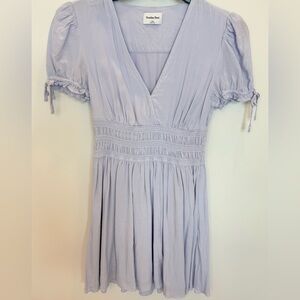 Sunday Best Soft Lavender V-Neck Dress